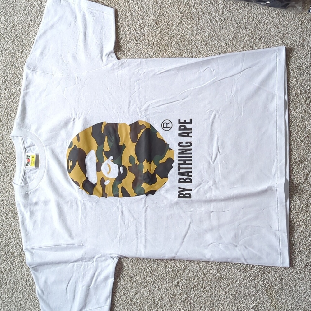 New Authentic Bape Big Ape Head T-Shirt Size XL